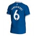 Everton James Tarkowski #6 Kopio Koti Pelipaita 2023-24 Lyhyet Hihat